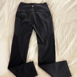 Lululemon Women’s Black Leggings, size 4, with side pockets